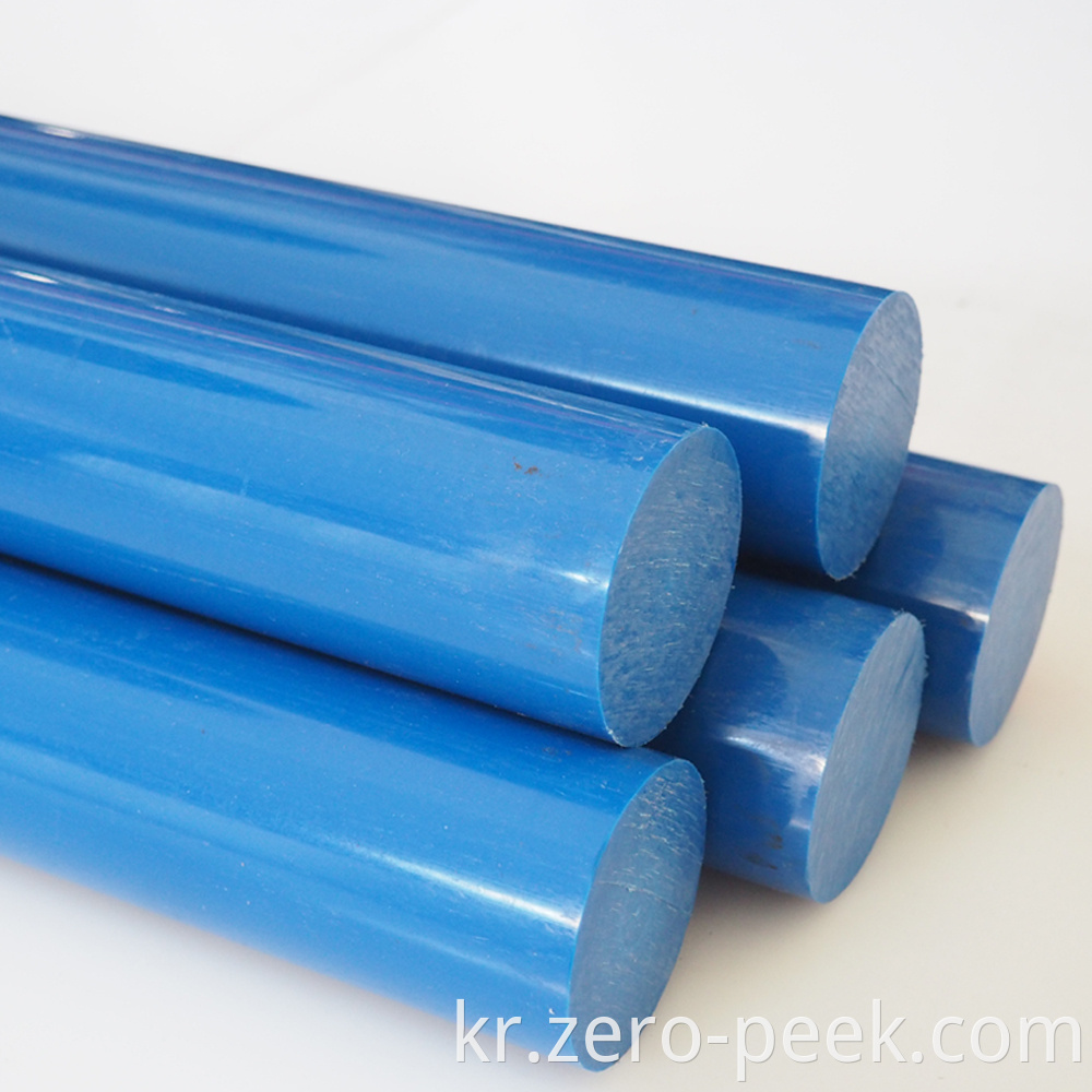 Blue color acetal rod